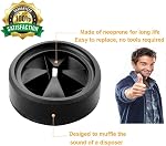 Garburator Splash Guard for Compatible with InSinkErator QCB-AM Quiet Collar Sink Baffle Black Rubber Garbage Stopper by Podoy