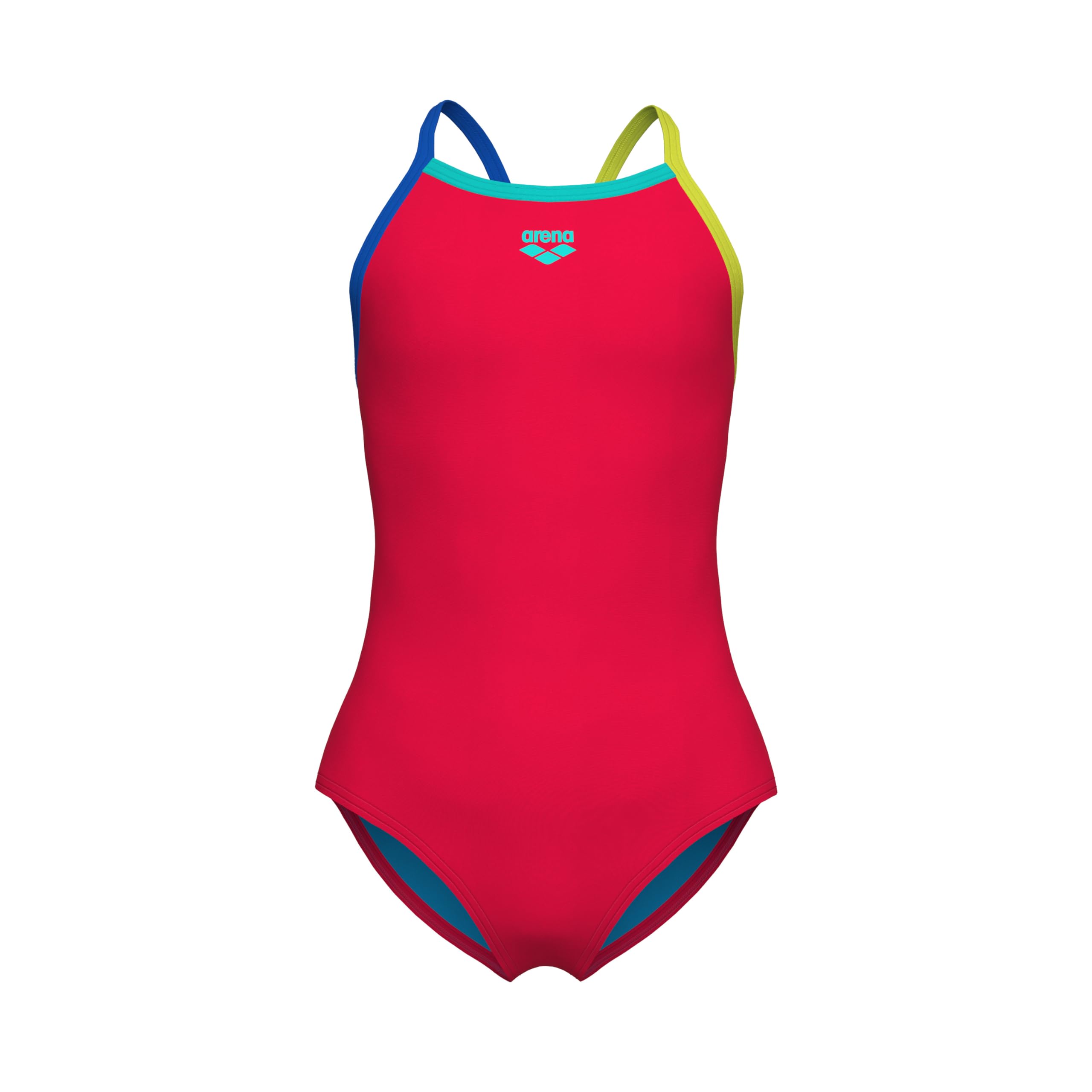 ARENA Feel Girls' Youth Light Drop Back Solid Swimsuit Waterfeel Fabric Comfortable One Piece Suit Pool or Beach