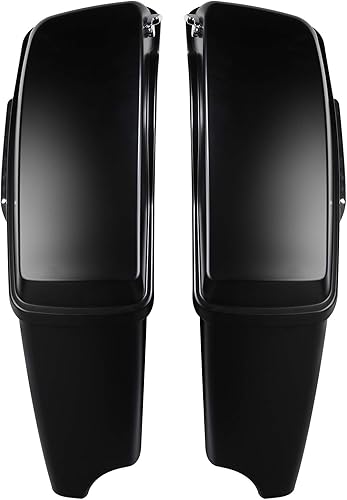 Miniatura 8 de Maletero negro mate con respaldo y bolsas de sillín rígidas para Harley Touring Road King, Road Glide, Street Glide, Electra Glide CVO 2014-posterior