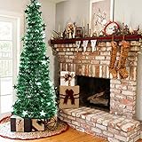 Árbol de Navidad más fácil de montar y desmontar: bonito árbol de Navidad artificial fácil de montar. Las decoraciones para el árbol de Navidad se pueden colgar de forma bonita. El árbol de Navidad tiene un aspecto muy llamativo y realista. Las ramas son muy densas. Árbol de Navidad artificial