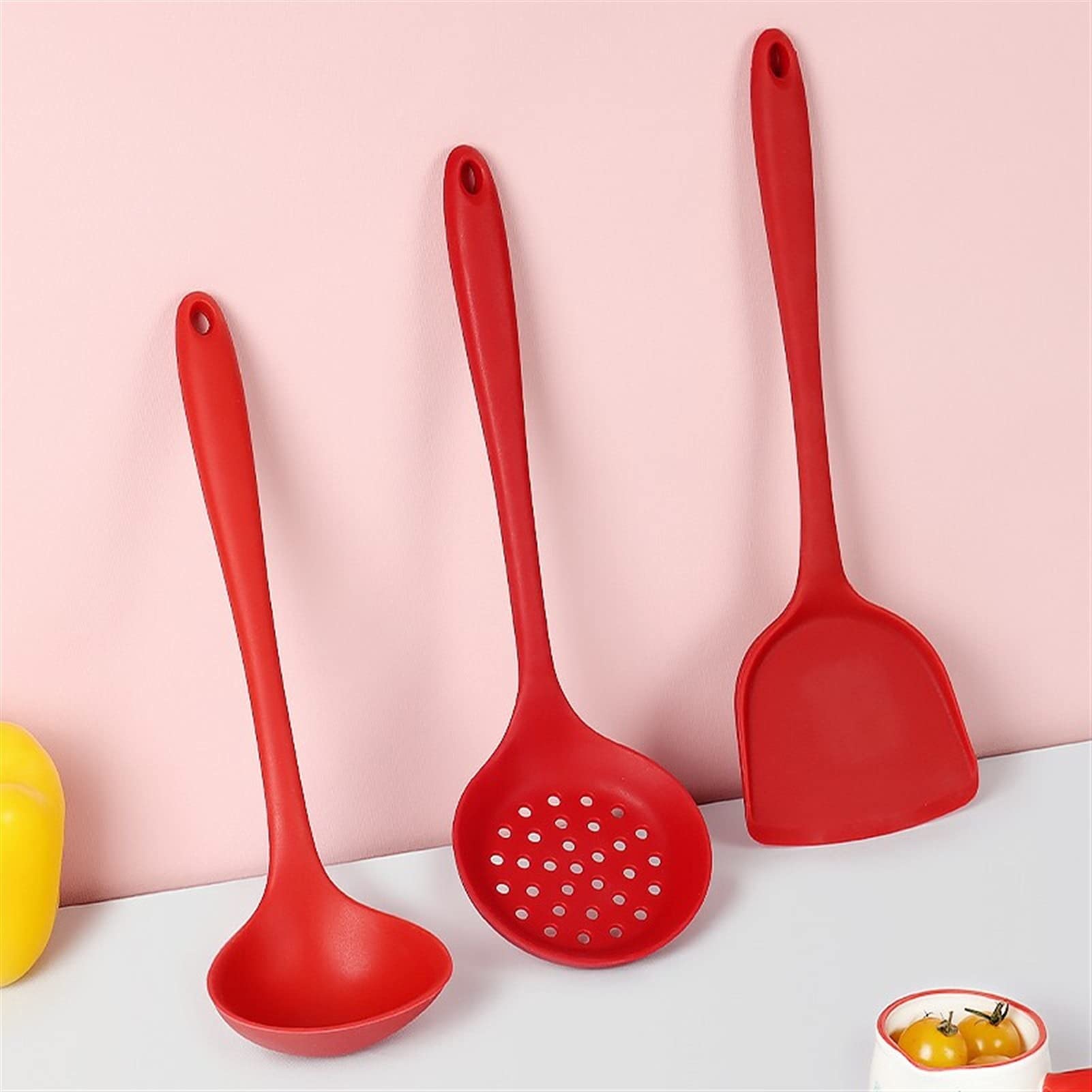 Espátula de Silicona Juego de 3 - Cuchara de Silicona Antiadherente for Altas temperaturas y escaldaduras Espátulas de Cocina antiadherentes for Hornear Cocinar Espátula de Cocina