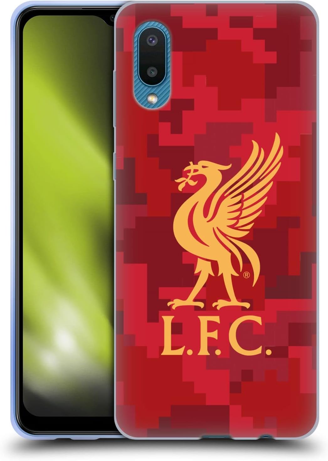 Head Case Designs Officially Licensed Liverpool Football Club Home Red Digital Camouflage Gel Case [Military Grade Protection] Compatible With Samsung Galaxy A02/M02 (2021)