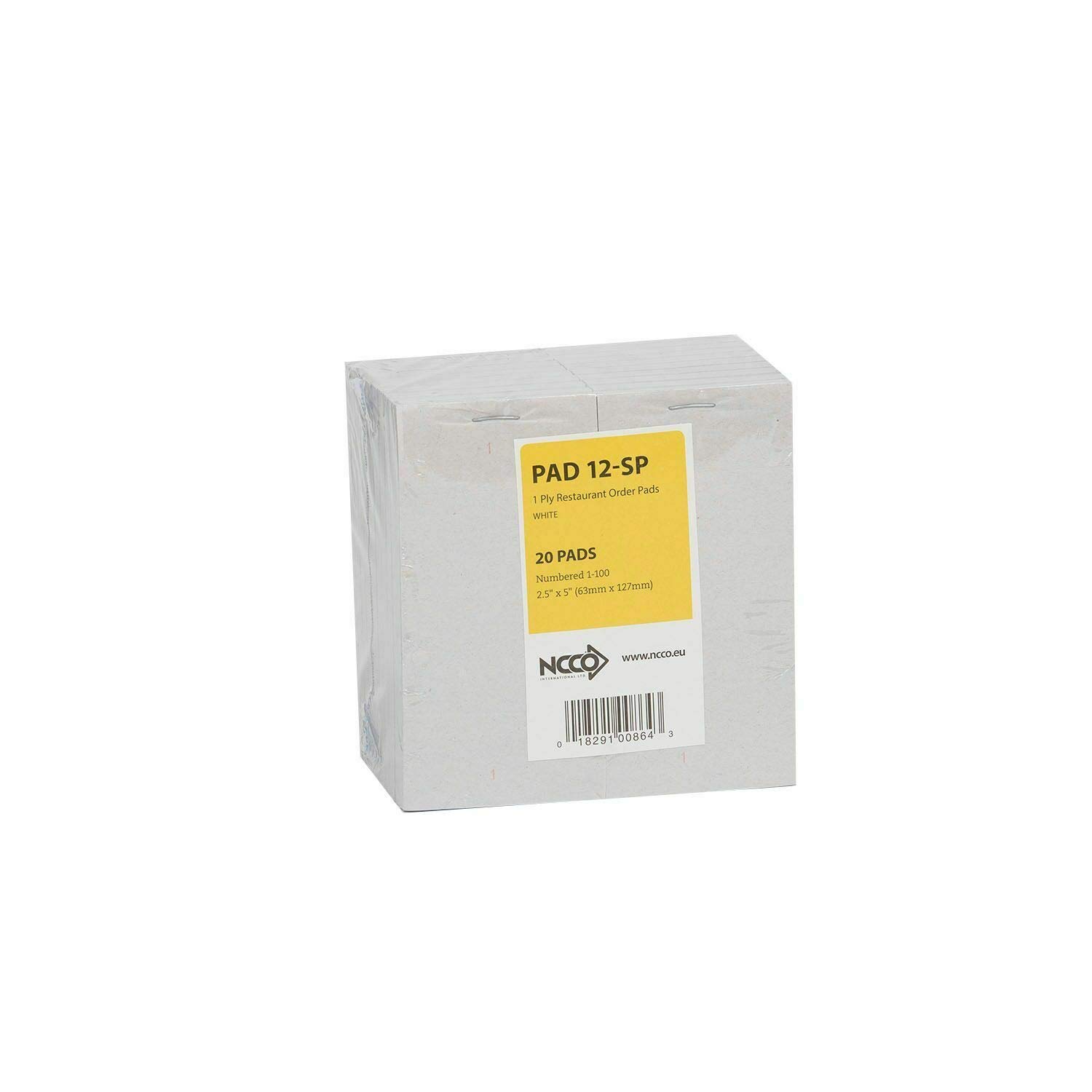 We Can Source It Ltd – 1 Ply Numbered Receipt Pads - Easy Tear Sheets for Restaurants, Cafes, Pubs, Bars and Catering Service - Compact & Lightweight Design – Pack of 200 Waiter Order Pads 2.5" x 5"