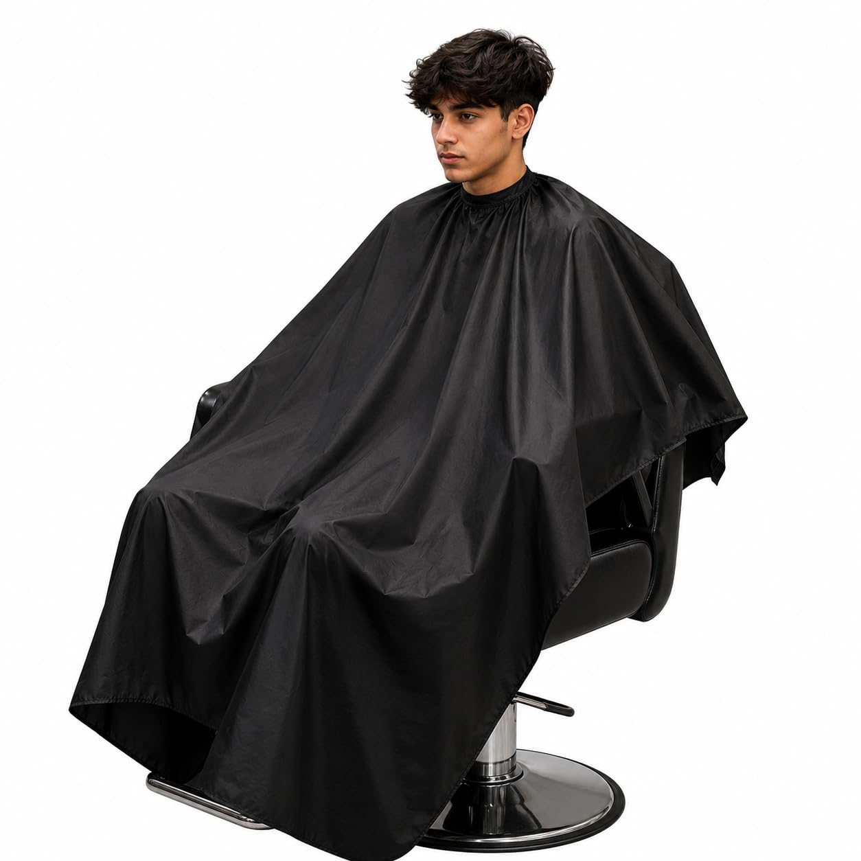 Oblivion Hair Cutting Apron 1 Pc – Professional Hair Cutting Salon Cape Waterproof Barber Cloth, Lightweight Hair Cut Cape for Salon, Barber Shop & Home Grooming with Comfortable Neck Closure Design-image-16