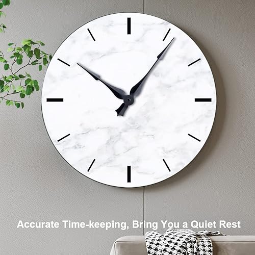 Miniatura 7 de EMOON Kit de reemplazo de mecanismo de 15 piezas con 16 manecillas, motor de barrido silencioso, funciona con pilas para reparación, bricolaje o