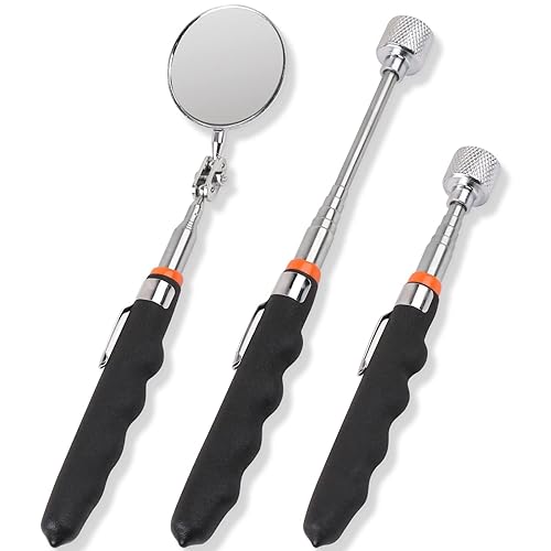 HORUSDY - Herramienta magnética de recogida, 3 piezas de 16 libras, imán telescópico, regalos de cumpleaños para papá, hombres, marido