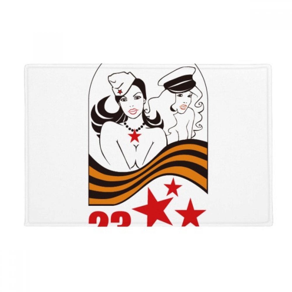 Tapis de sol Russie femme soldat sexy girl pour cuisine et salon moderne