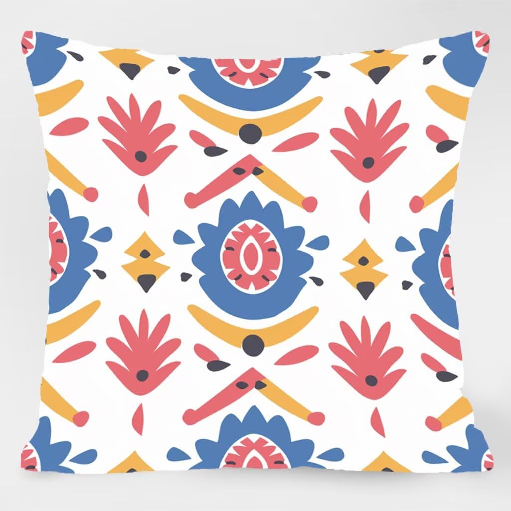 BZ-11804 - Fundas de cojín impermeables para exteriores, 24 x 24 pulgadas, paquete de 4 fundas de almohada decorativas modernas para muebles de jardín, granja, patio, balcón, sofá, almohadas duraderas