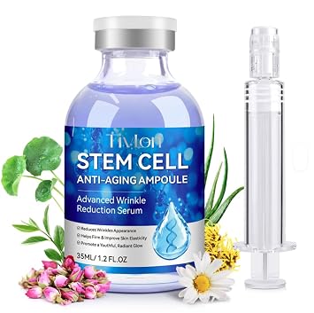 Anti-Aging Ampoule Stem Cell Serum for Wrinkle Reduction, Brightening, Hydration and Skin Firming 1.2 Fl Oz