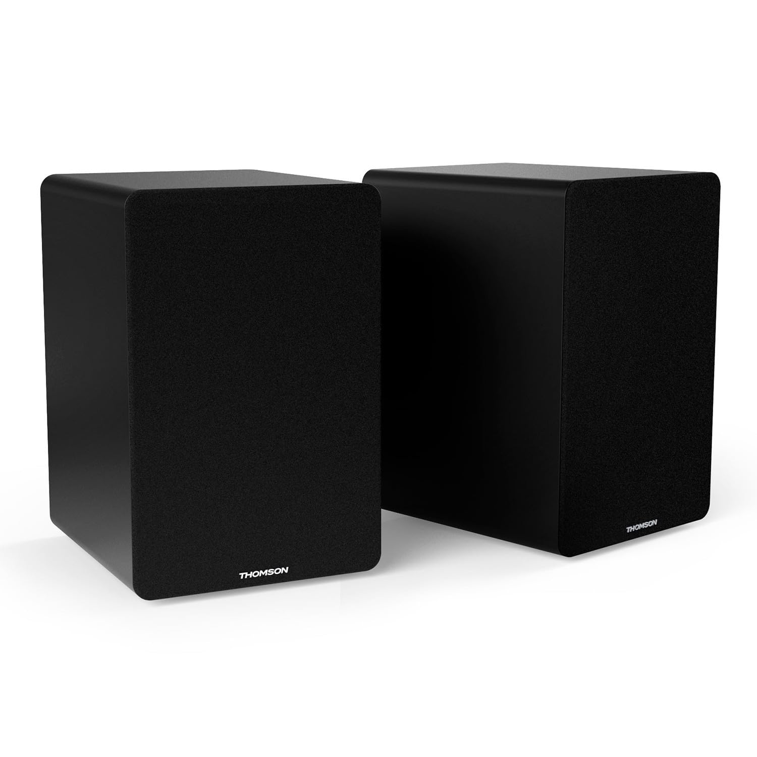 Pickering WS400DUO Enceintes Bibliothèque Stéréo 50W - Caisson Bois, Bluetooth 5.0, Entrée Optique, Clé USB 32Go