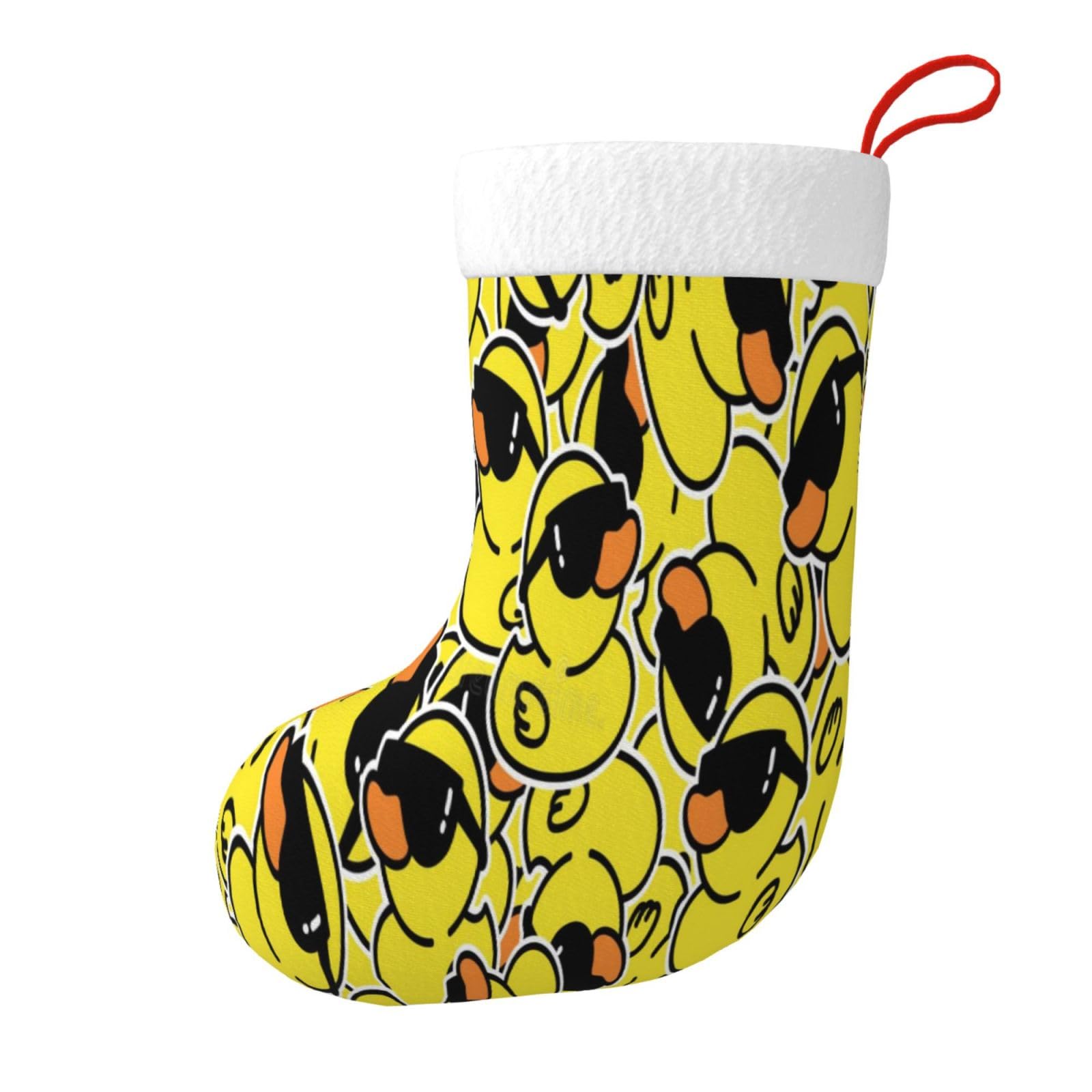 Funny Cartoon Cute Little Yellow Duck Christmas ...