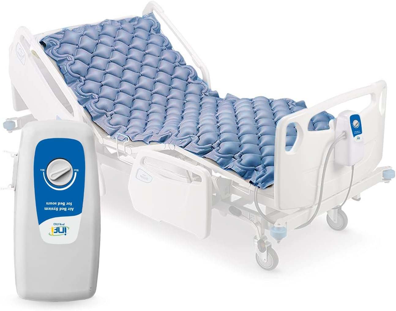 Infi AirBed for Bed Sores | Anti Bedsore Air Matteress | Anti Decubitus Airbed | Bubble Air Mattress for Bed Sore | Alpha Mattress with 1 Year Warranty
