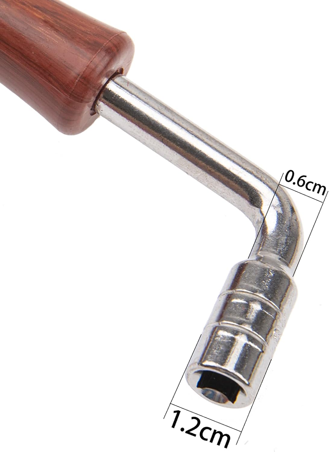 2Pcs Yootones L-shape Piano Tuner Spanner Professional Wrench Square Shape Tip Tuning Hammer Tuner Spanner Tool Compatible with Piano Repair Tool