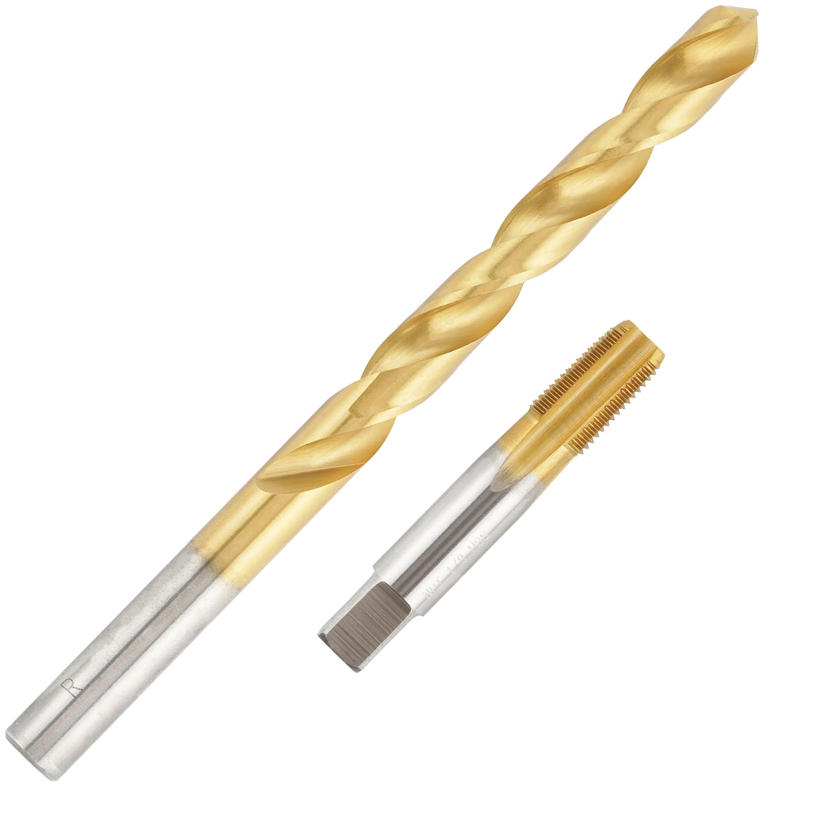 1/8"-27 Ti-Coated NPT Tap and R Drill Bit Set L61367