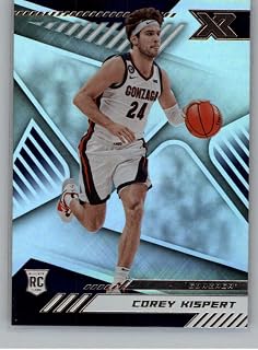 2021-22 Panini Chronicles Draft Picks XR Base #168 Corey Kispert Gonzaga Bulldogs Official NCAA Basketball Trading Card in Raw (NM or Better) Condition