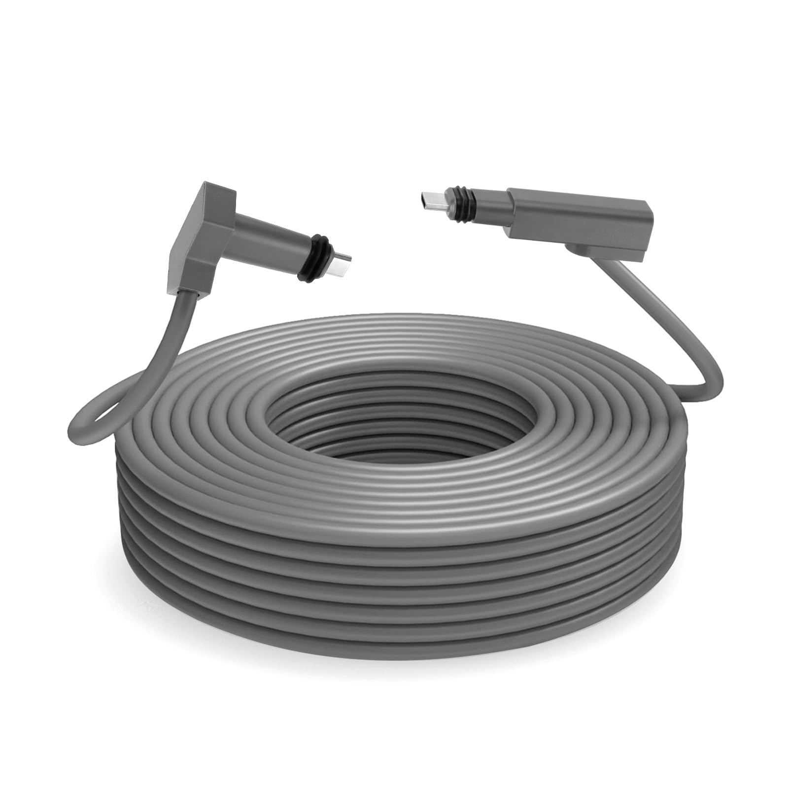 Cavo Ethernet Satellitare Rettangolare da 1200 Mbps Sostitutivo per Gen2 V2, Impermeabile IP68, Plug and Play per un Trasferimento Rapido dei Dati, Design Grigio per Tutte le Condizioni (30