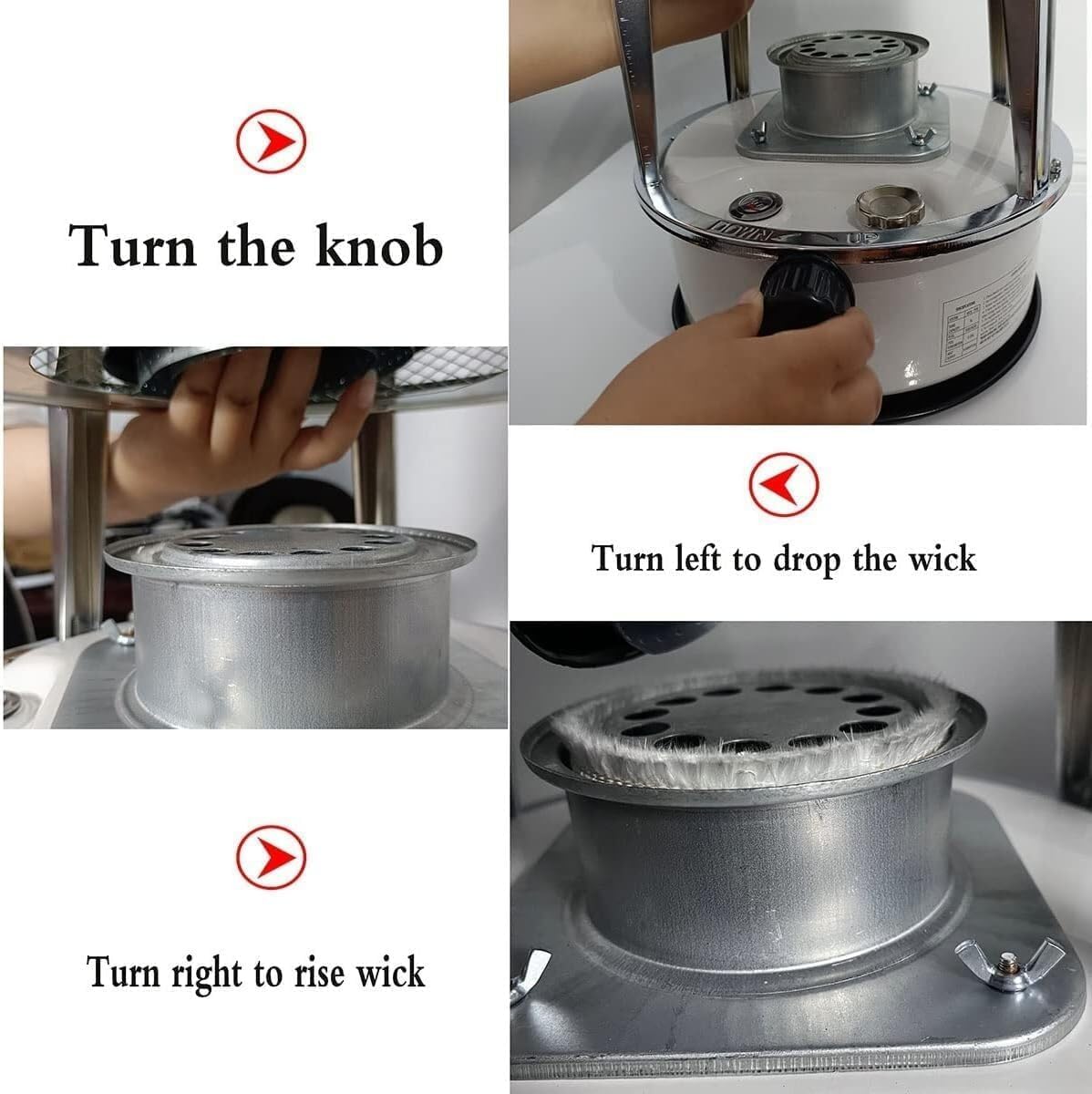 Mobile Kerosene Heater – 6L Indoor Convection Wick Stove, Radiant Kerosun Burner for Camping, Outdoor & Emergency Use