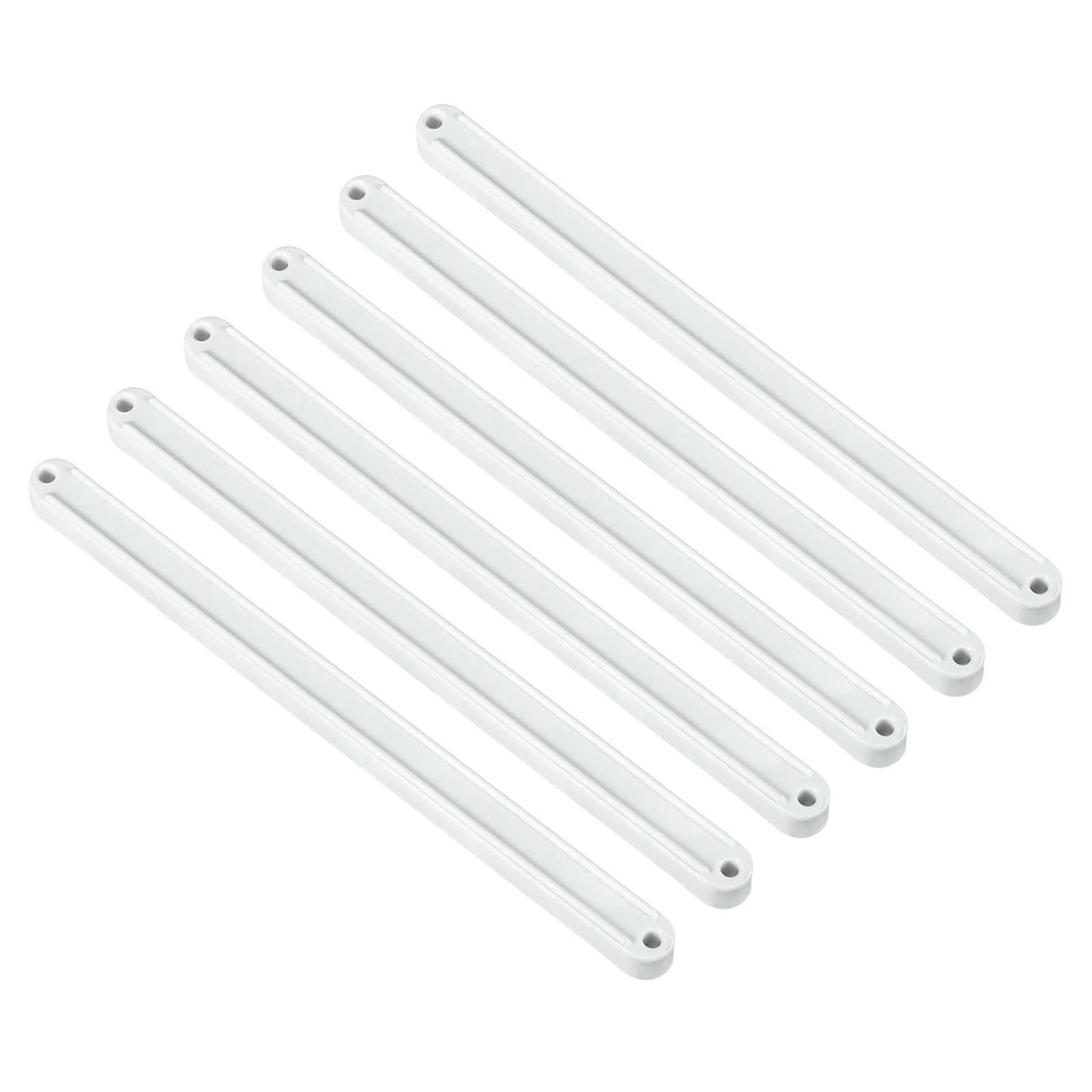 Glissières de tiroir en plastique rainurées blances de 235 mm pour restaurer vos meubles lot de 6