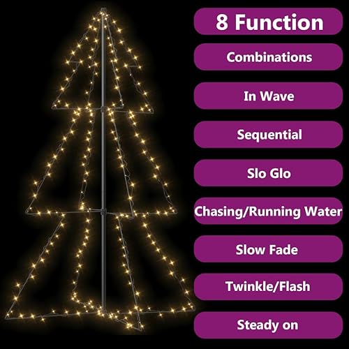 Miniatura 5 de Árbol de Navidad con 200 luces LED para interiores y árbol de Navidad preiluminado, árbol de Navidad artificial, árbol de Navidad con Luces, árbol