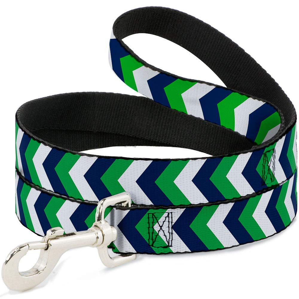 Laisse pour chien Buckle Down Chevron Blanc finition haut de gamme