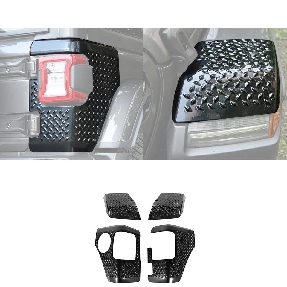 Boîtier feu arrière enveloppe ABS rigide et sourcil aile Wrangler JL