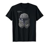 Star Was The Clone Wars Commander Rex Helmet T-Shirt