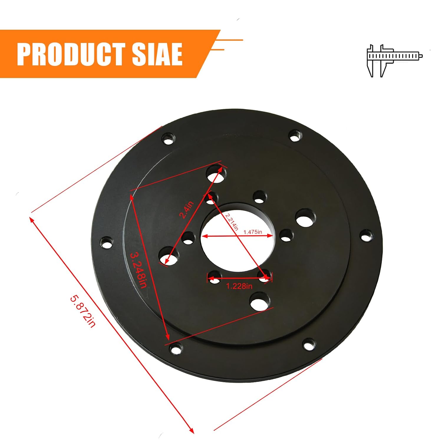 JNDO Mini Bike Universal Sprocket Hub Adapter Black Split Sprocket Adapter Suitable for Monster Moto CT200U BT200X CT100U Baja Warrior TrailMaster MB200 MegaMoto B212 Motovox Doodlebug Go Kart