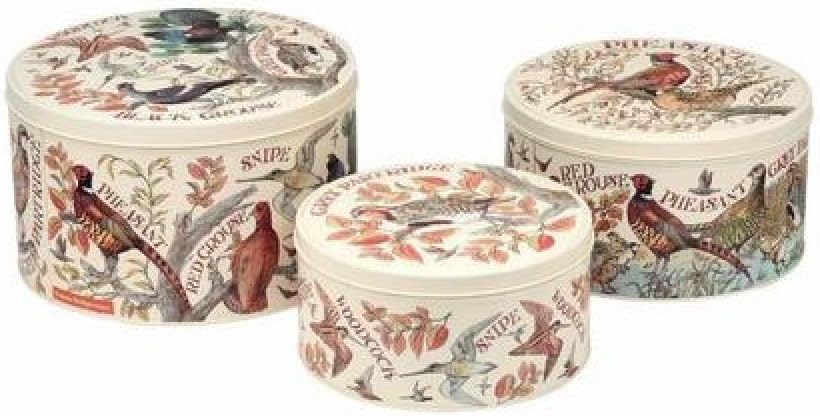 Elite tins - Game Birds - Set of 3 Round Cake Tins
