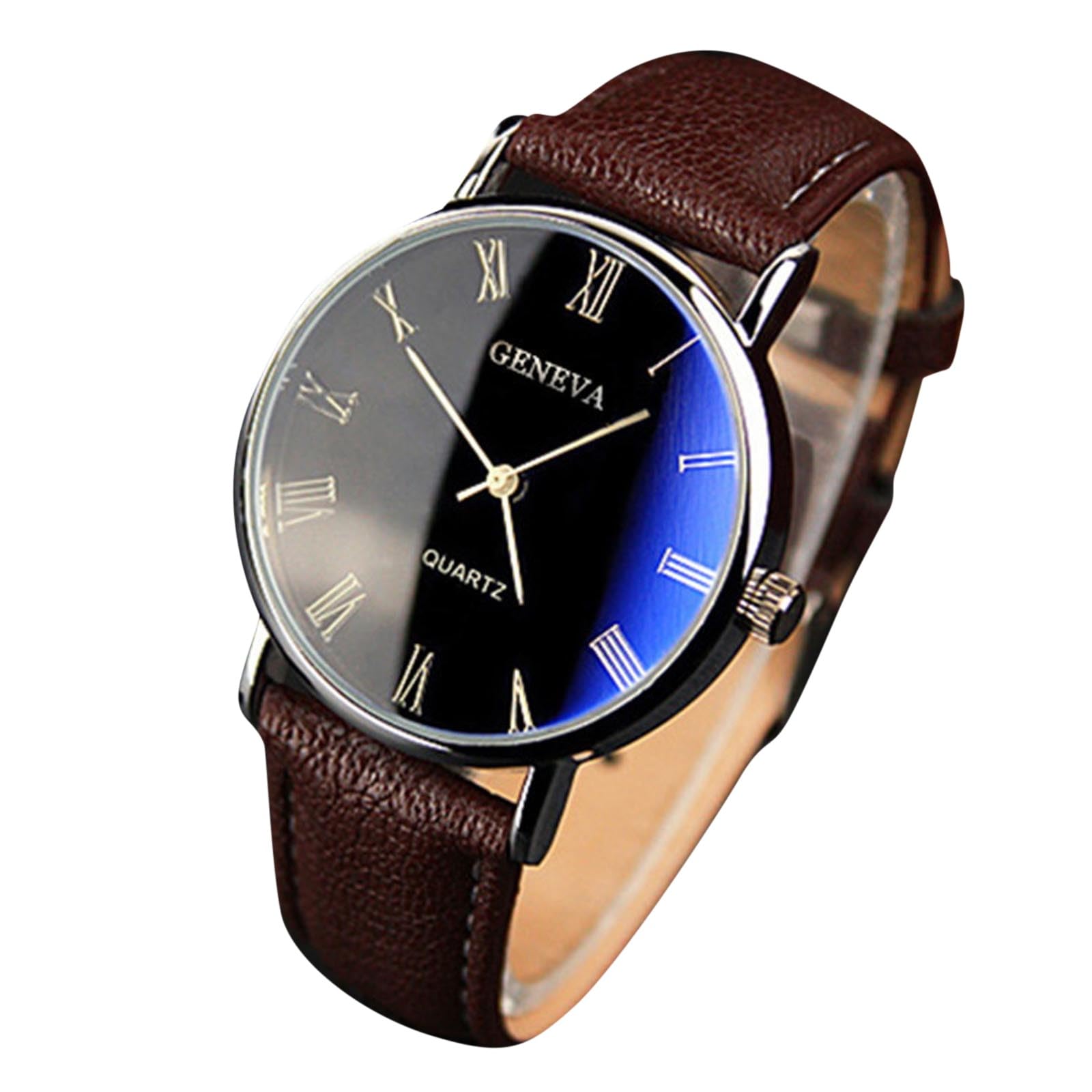 Generic GENEVAS Reloj para hombre Roman Fashion 110 Belt Gd400