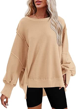 Felpa Donna Oversize Nirovien Con Spacco Laterale - Rosa/Viola