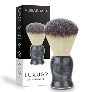 RUBAB MEN Luxuriously Soft Shaving Brush for Men | Bomber Edition