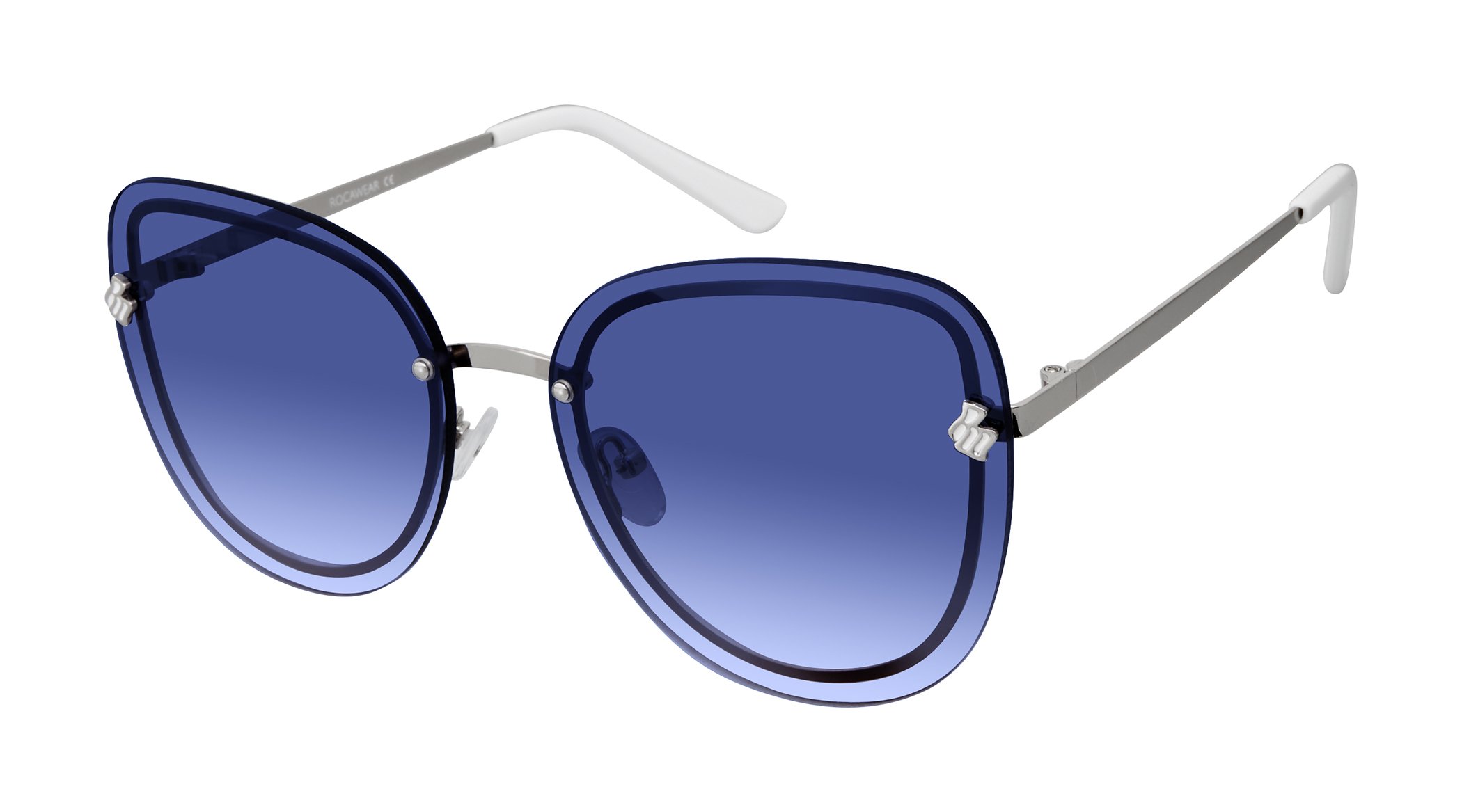 RocawearWomen's R677 SLV Cateye Sunglasses, Silver, 63 mm