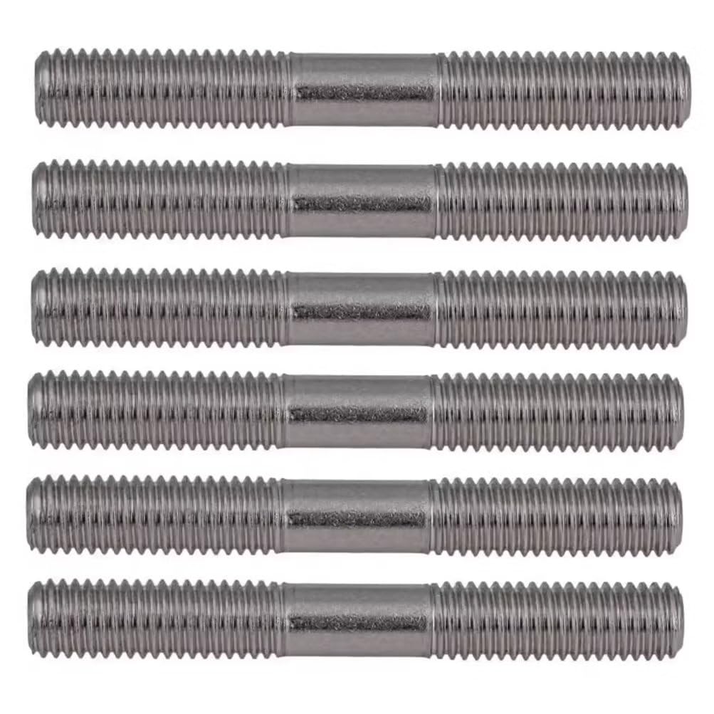 SYDARSYN Double End Stud Bolts 304 Stainless Steel Double Head Threaded Rods M3x30mm (20 pcs), Silver - Image 2