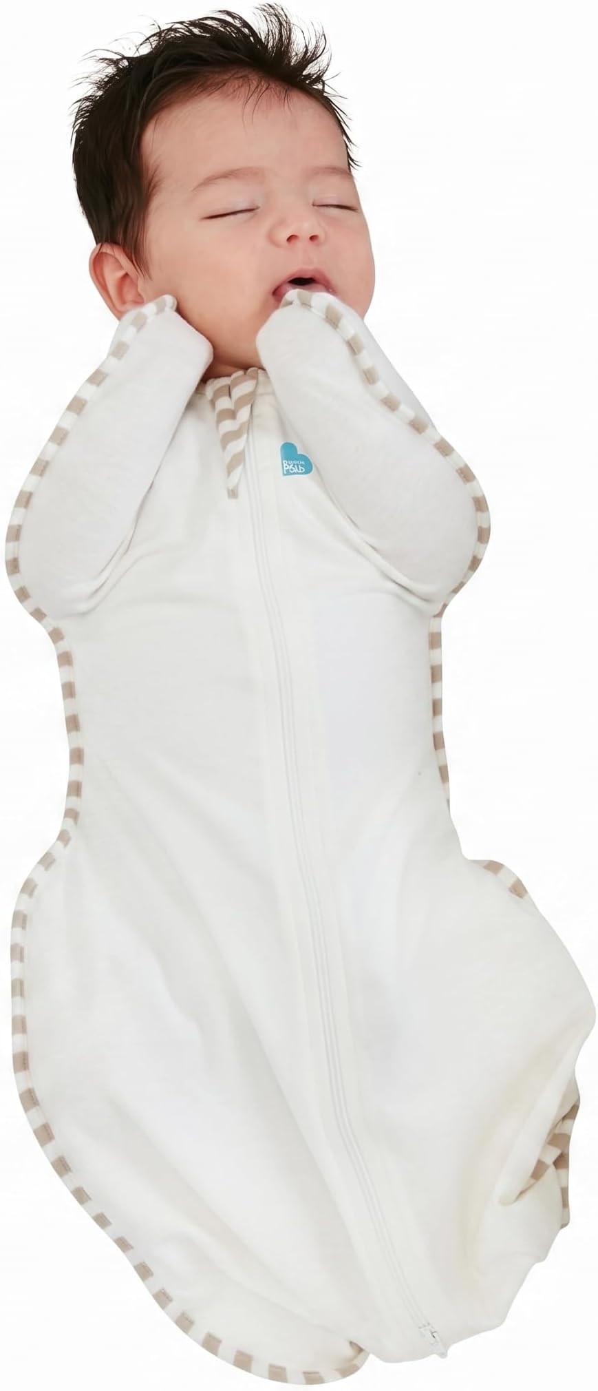 Love to Dream Swaddle UP, Organic Cotton, Baby Sleep Sack, Self-Soothing Swaddles for Newborns, Get Longer Sleep, Snug Fit Helps Calm Startle Reflex, Newborn Essentials for Baby, Cream