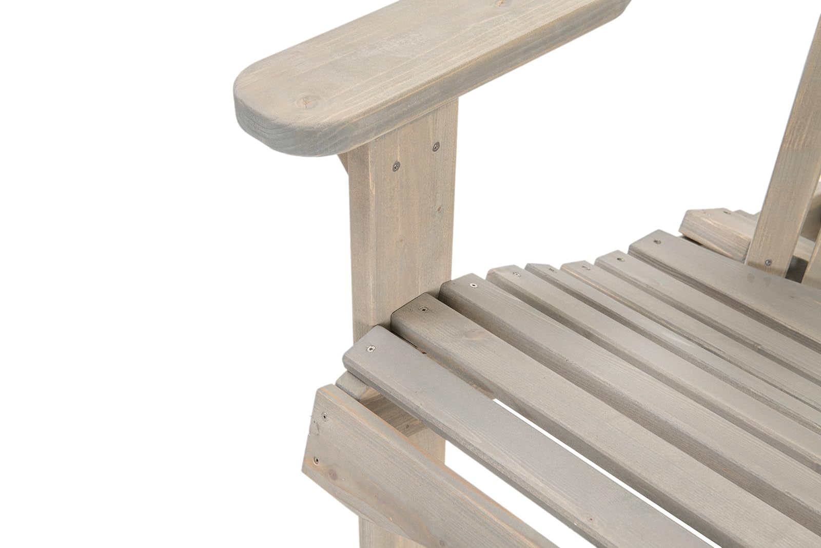 AMATA Silla Adirondack doble con mesa para exteriores, colección UNGURS - Comodidad para dos - Silla de madera resistente a la intemperie para patio, patio trasero y hogueras de jardín - Ergonómica y