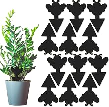 Fruit Fly Trap, 12 PCS Fly Sticky Traps Double-sided Fly Catcher Fungus Gnat Sticky Catcher Super Sticky Fly Traps for Indoor and Outdoor