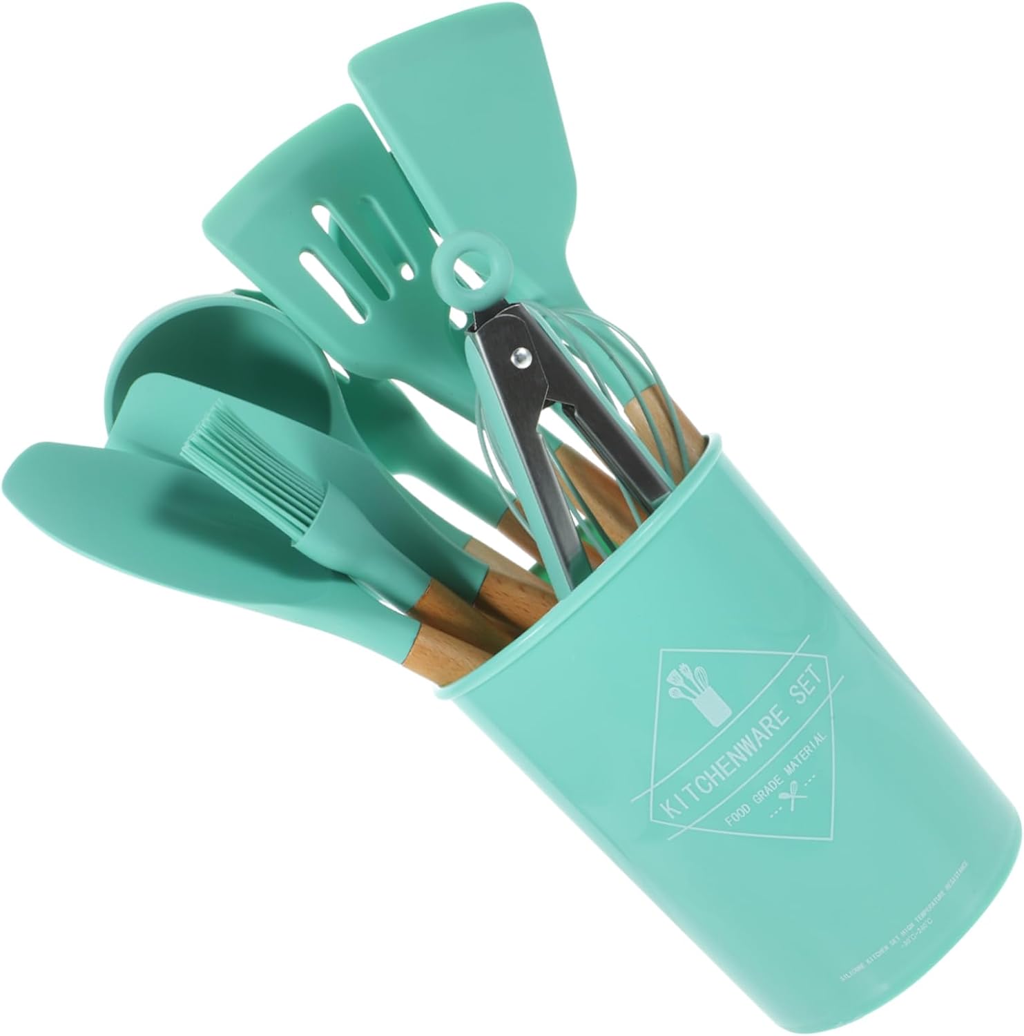 Silicone Kitchen Utensil Set Non-stick Baking Tools Handle Kitchenware Set Kitchen Accessories for Cooking