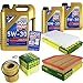 Produktbild QR-PARTS 69334751 Filter Set Inspektionspaket 7 Liter Motoröl Longlife III 5W-30 MANN-FILTER Innenraumfilter Luftfilter Ölfilter