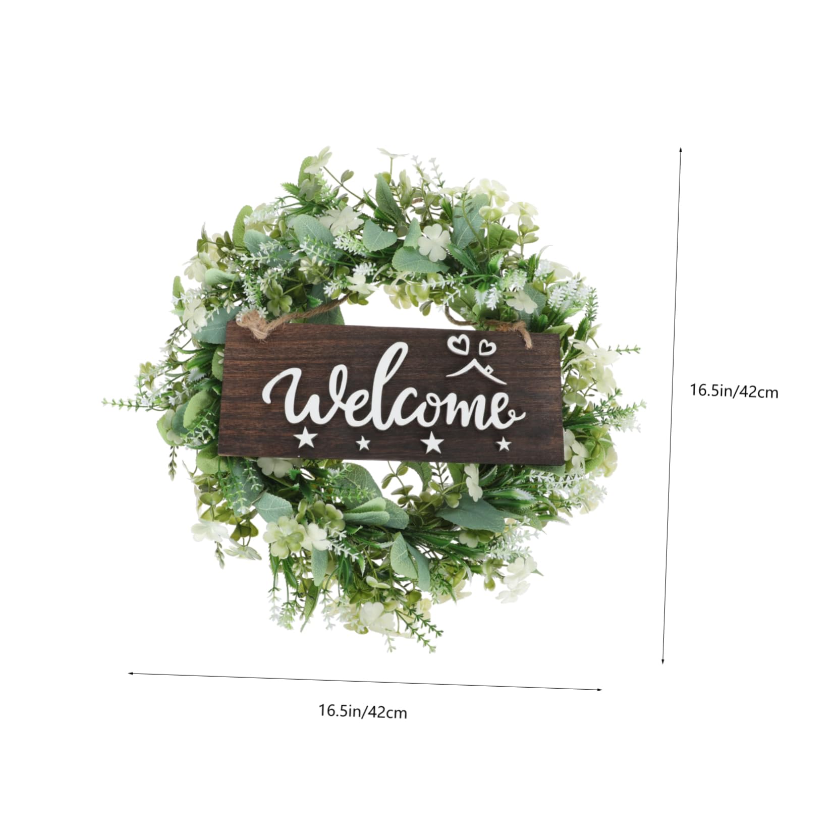 TOPBATHY 1 Ghirlanda Di Eucalipto Artificiale Ghirlanda Primaverile Per Porta Dingresso Verde Per Festival Per Le Stagioni