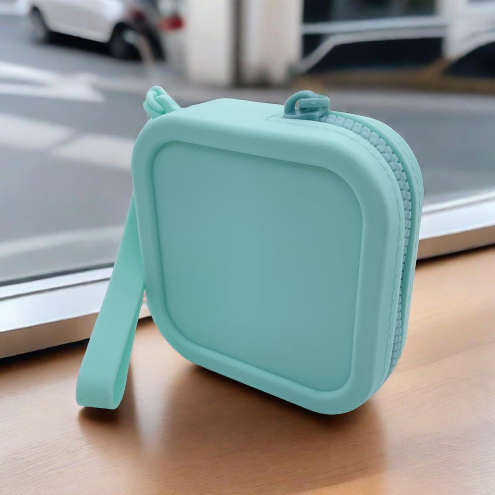 Monedero portátil, Monedero de Silicona, Monedero de Maquillaje, Cartera compacta con Cremallera, Cartera de tamaño de Viaje para Mujeres, niñas, Adolescentes, Accesorios de Maquillaje para