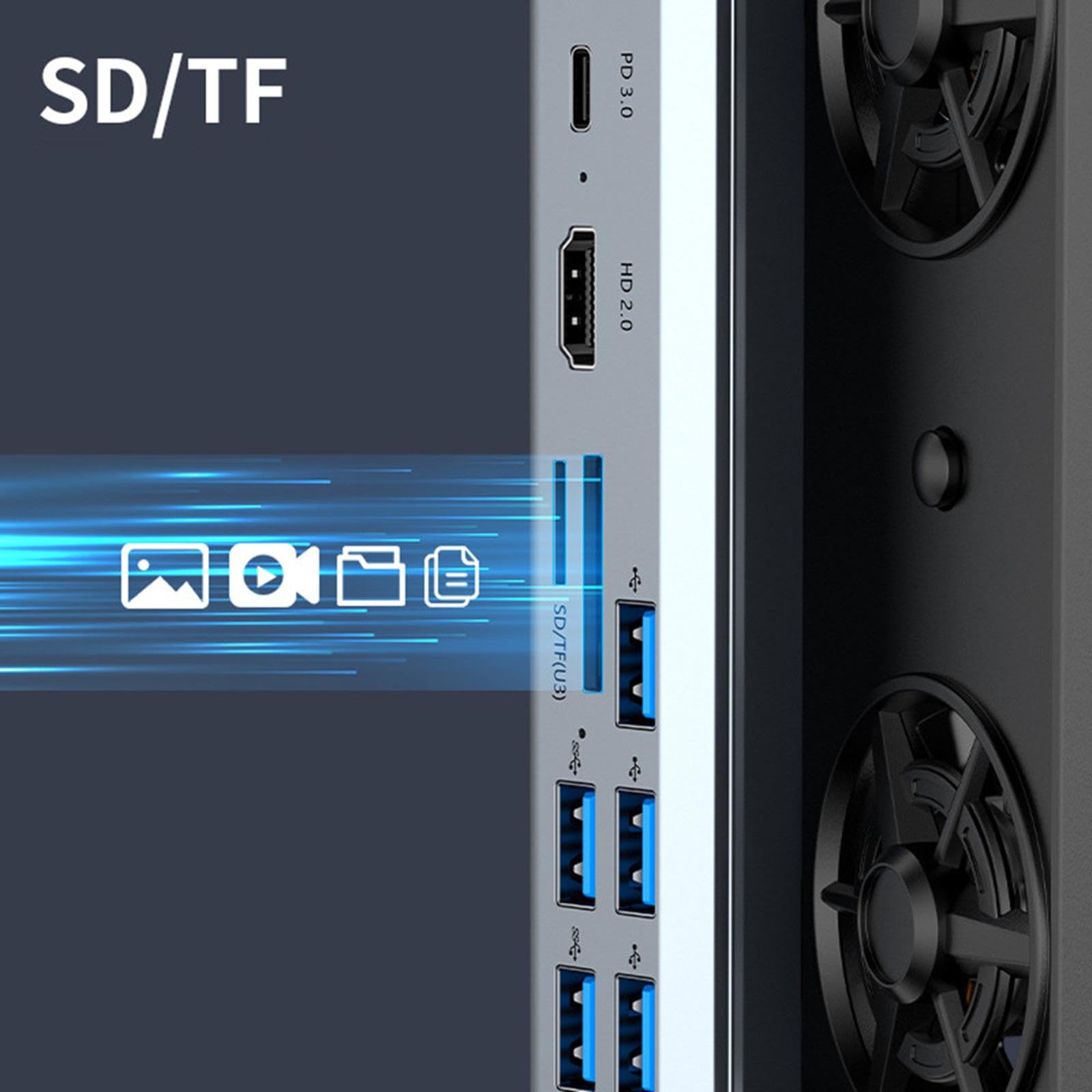 HDMI 4K @ 60Hz Output/USB 3.0 /USB-C Port Charging Docking Station Adapter per Steam Deck Game Accessorio