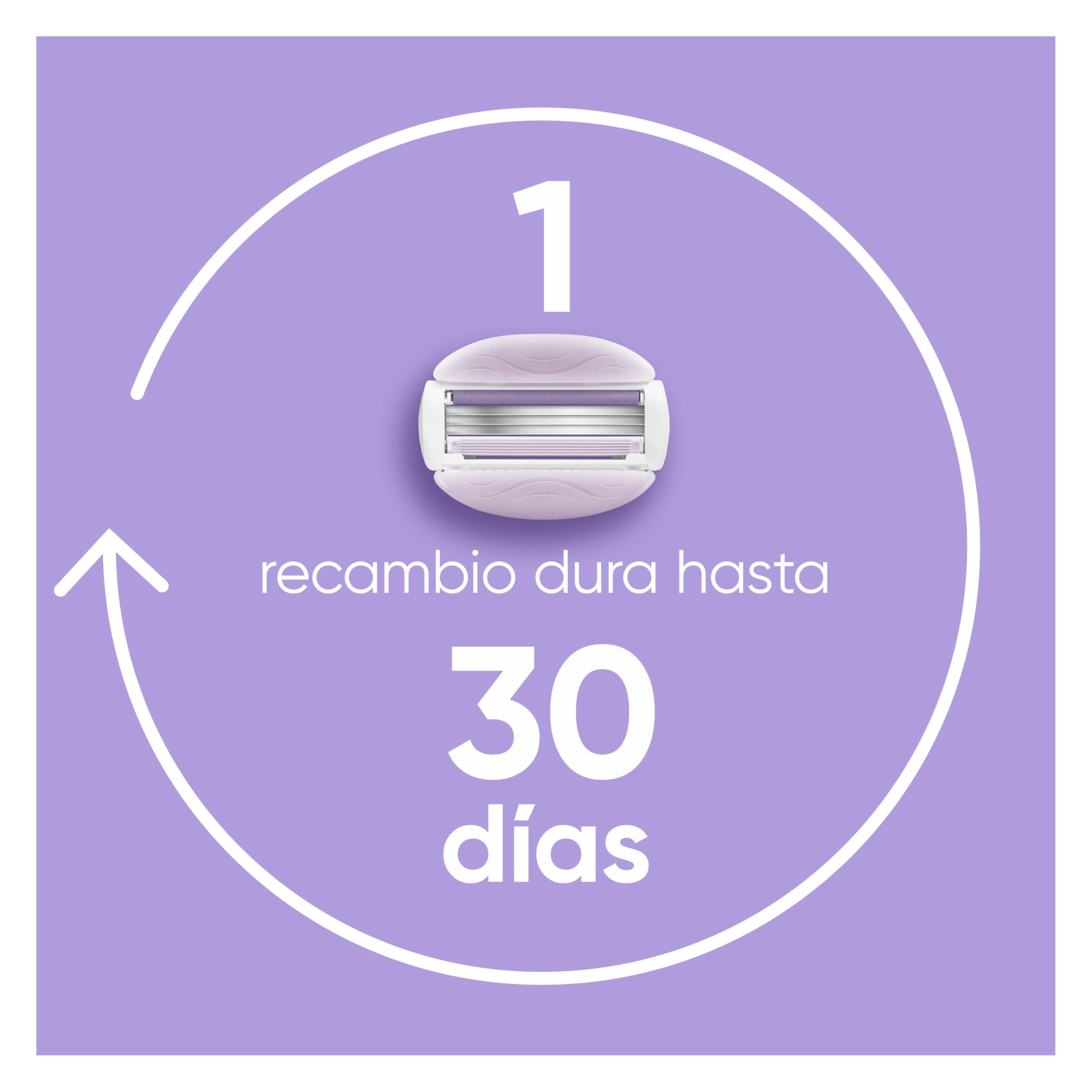 Gillette Venus ComfortGlide Breeze Máquinilla de Depilación Para Mujer + 2 Cuchillas de Recambio, 3 Venus Recambios Para Una Depilación Suave, Apurada Y Duradera (el embalaje puede variar) — view 6