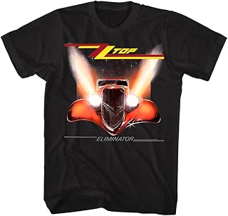 ZZ Top Rock Band Music Group Eliminator Album Cover Adult T-Shirt Tee