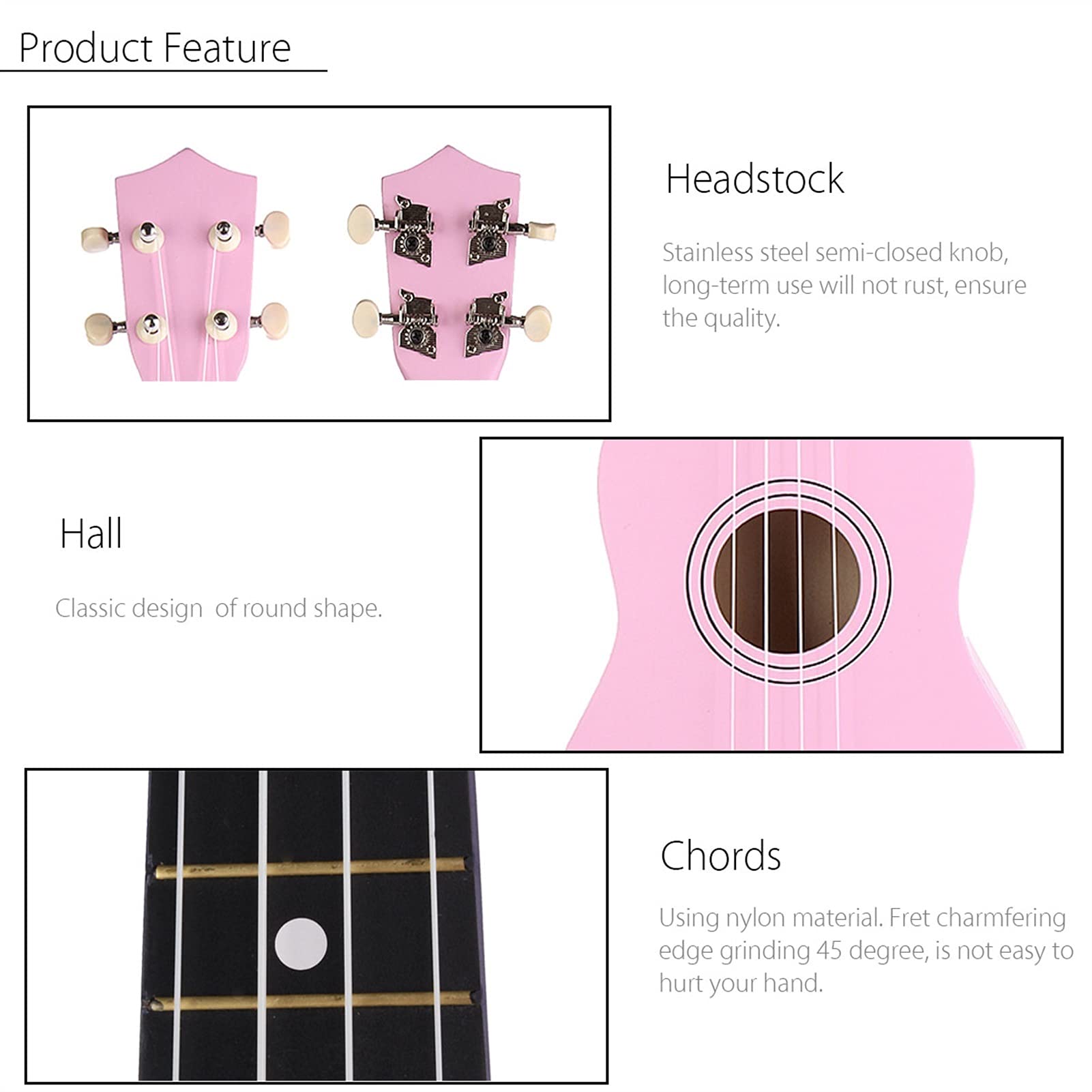 Kit Ukelele Ukulele principianti 21 Pollici Ukulele Saxophone Beginner Ukulele Guitar Mini Ukulele Tenor 4 Corde Legno Ukulele Hawaiian Mini Guitarra Musicla Regali