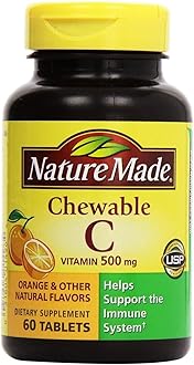 Nature Made - Vitamin C 500 mg, 120 Chewable Tablets (Twin Pack 2 x 60)