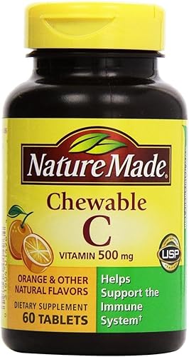Nature Made - Vitamina C 500 mg 120 comprimidos masticables 2 x 60 Nature Made - Vitamina C 500 mg 120 comprimidos masticables 2 x 60