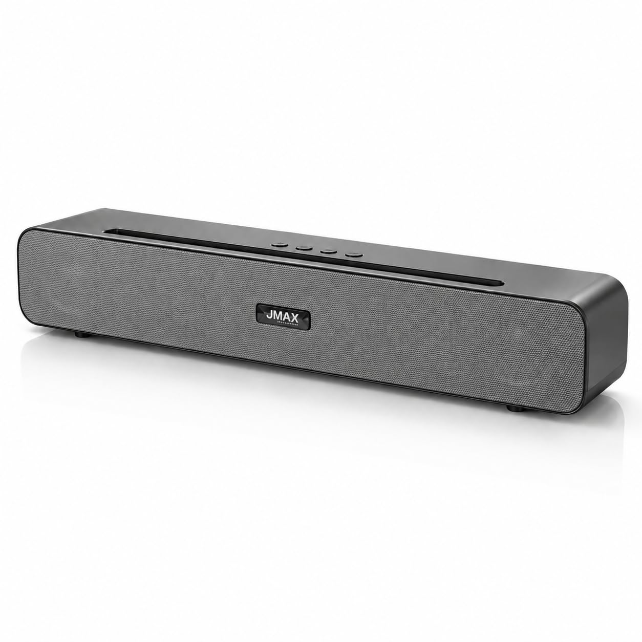 Jmax A101 Wireless Bluetooth Soundbar Speaker | 20W Portable Speaker with 1500mAh Battery | Bluetooth 5.0 | USB, Micro SD & FM Radio | Built-in Phone Stand | Plug & Play (Gray)-image-19