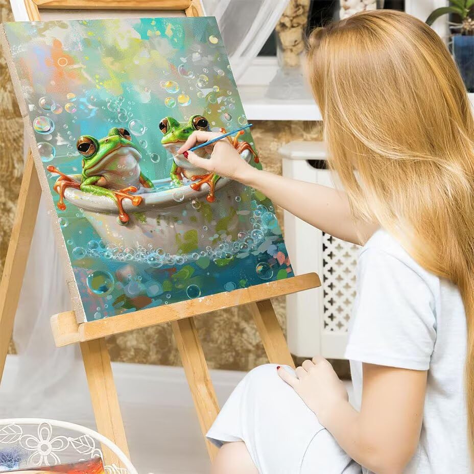 Cuadros para pintar por números kit de gran tamaño para reducir el estrés pintando acrílico 7
