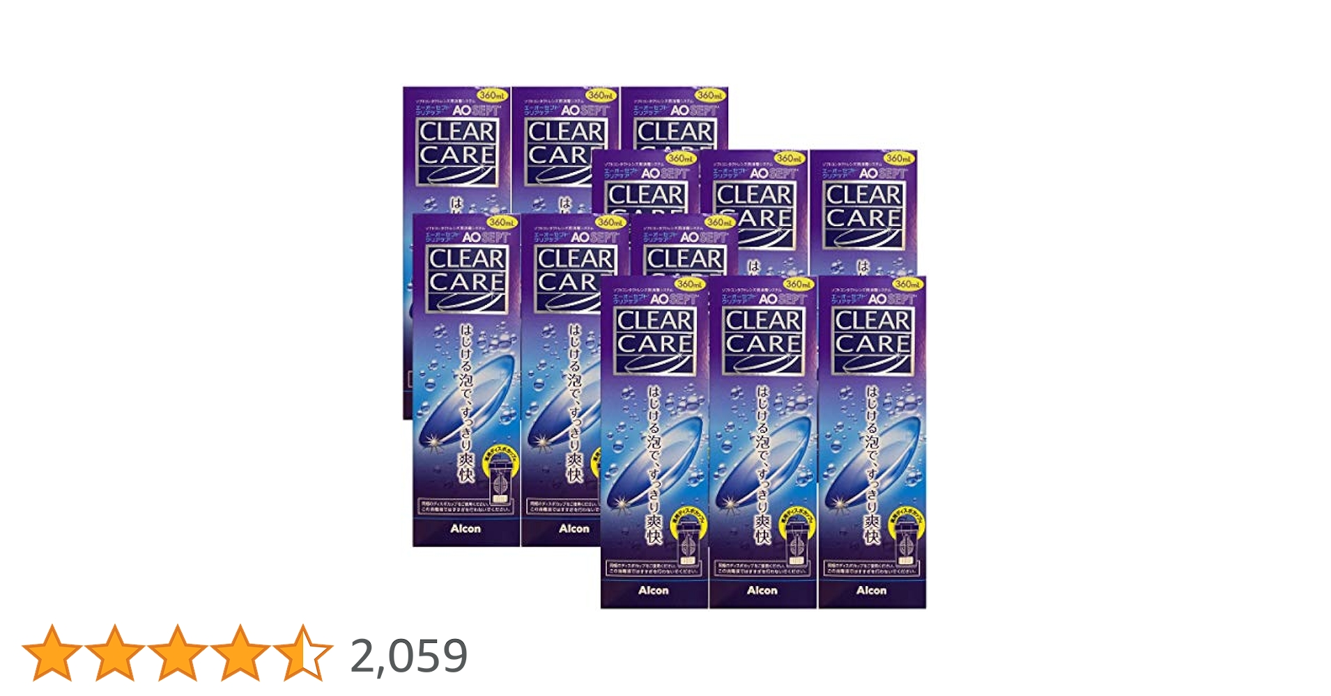 クリアケアAOセプト360ml 11個セット Amazon.co.jp: AOセプトクリアケア 360ml×3本パック (コンタクト