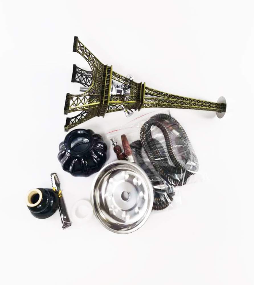 Hookah Set Large Double Pipe Hookah, Glass Hookah Hookah Set Large Arabic Double Hookah, Suitable for Families, Foreign Hotels, Bars, Clubs, Hotels